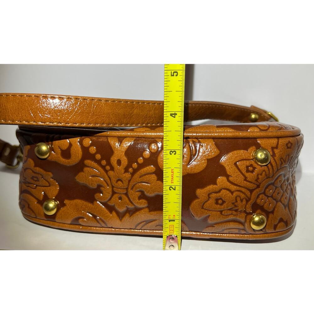 Tooled leather shoulder bag - Picture 5 of 6
